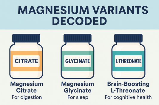 Magnesium Variants Decoded: Citrate, Glycinate, and Brain-Boosting Threonate